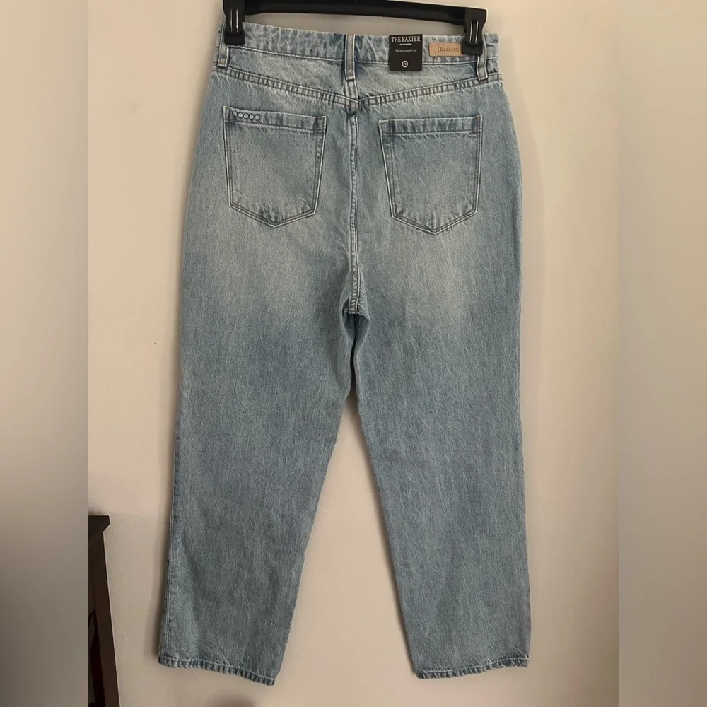 BLANKNYC The Baxter Ribcage Straight Leg High Rise Button Fly Women  Jeans 28